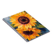Yellow Sunflowers | Watercolor Floral Painting Notizblock (Rechte Seite)