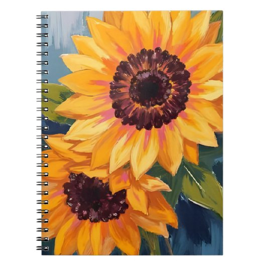 Yellow Sunflowers | Watercolor Floral Painting Notizblock (Vorderseite)