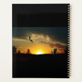 Yellow Sunset Grassy Meadow Daily Planner Planer (Rückseite)
