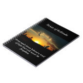 Yellow Sunset Grassy Meadow Spiral Notebook Notizblock (Linke Seite)