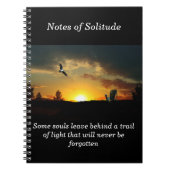 Yellow Sunset Grassy Meadow Spiral Notebook Notizblock (Vorderseite)