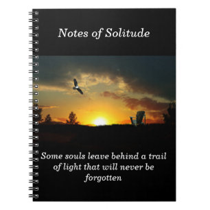 Yellow Sunset Grassy Meadow Spiral Notebook Notizblock