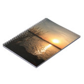 Yellow Sunset Notebook Notizblock (Linke Seite)