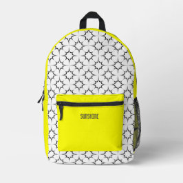 Yellow Sunshine Bedruckter Rucksack
