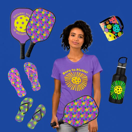 Yellow Sunshine Pickleball Team T - Shirt