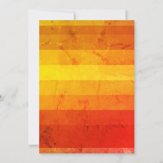 Yellow Sunshine Retro Watercolor Babydusche Dankeskarte (Rückseite)