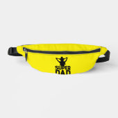 Yellow Super Vater Happy Vathers Day 2024 Bauchtasche (Vorderseite)