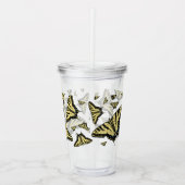 Yellow Swallowtail Butterflies Acryltrinkbecher (Vorderseite)