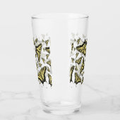 Yellow Swallowtail Butterflies Pattern Custom Glas (Links)