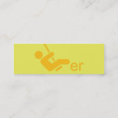 Yellow Swinger Calling Card Mini Visitenkarte (Rückseite)