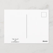 Yellow Tabby Cat Pasta Art Postkarte (Rückseite)