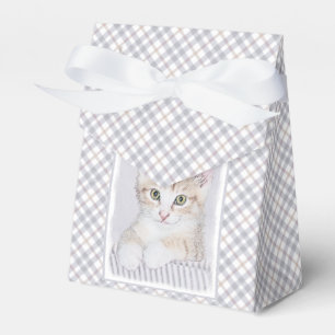 Yellow Tabby Kitten Painting - Originelle Katze Ku Geschenkschachtel