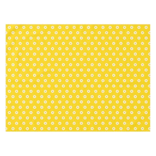 Yellow tablecloth with daisies  tischdecke (Vorderseite (Horizontal))