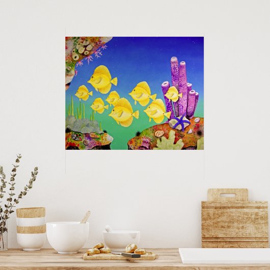 Yellow Tang School Poster (Küche)