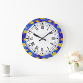 Yellow Tang Tropical Fish Colorado Aquarium Große Wanduhr (Zuhause)