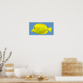 Yellow Tang Tropical Fish Poster (Küche)