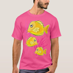 Yellow Tang Tropical Fish Scuba Diving T-Shirt