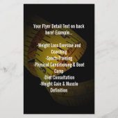 Yellow Tape Measure Personal Trainer Weight Flyer (Hinten)