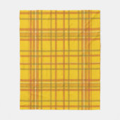 Yellow Tartan  Fleecedecke (Vorderseite)