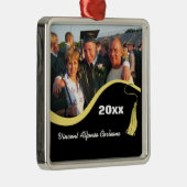 Yellow Tassel Abschluss Ornament Aus Metall (Rechts)