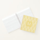 Yellow Tatewaku Mit Monogramm Notizblock (Innenseite)
