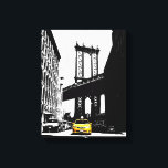 Yellow Taxi Brooklyn Bridge New York City Art Leinwanddruck<br><div class="desc">Yellow Taxi Brooklyn Bridge Nyc New York City Pop Art Leinwand Art Print.</div>