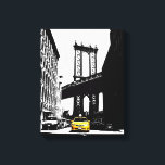 Yellow Taxi Brooklyn Bridge New York City Art Leinwanddruck<br><div class="desc">Yellow Taxi Brooklyn Bridge Nyc New York City Pop Art Leinwand Art Print.</div>