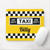 Yellow Taxi Cab Iconic New York Design Mousepad (Mit Mouse)