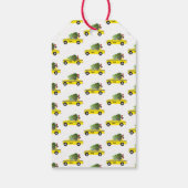 Yellow Taxi Cab Weihnachtsbaum Feierlicher Feierta Geschenkanhänger (Rückseite)
