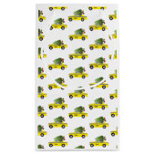 Yellow Taxi Cab Weihnachtsbaum Feierlicher Urlaub Kleine Geschenktüte (Rückseite)