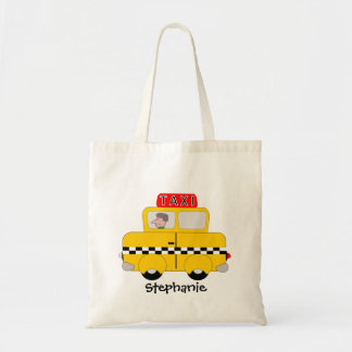Yellow Taxi Design Tragetasche