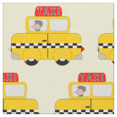 Yellow Taxi Muster Stoff (Nahaufnahme)