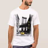 Yellow Taxi New York City Nyc Moderner Pop Kunst T-Shirt (Vorderseite)