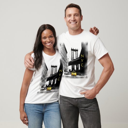 Yellow Taxi New York City Nyc Moderner Pop Kunst T-Shirt (Unisex)