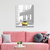Yellow Taxi Nyc New York City Brooklyn Bridge Leinwanddruck (Insitu (Wohnzimmer))