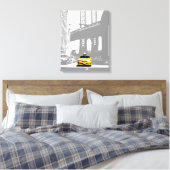 Yellow Taxi Nyc New York City Brooklyn Bridge Leinwanddruck (Insitu (Schlafzimmer))