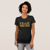 Yellow Team Bride Wedding Party T - Shirt (Vorne ganz)