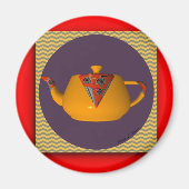 YELLOW TEAPOT MAGNET (Vorne)