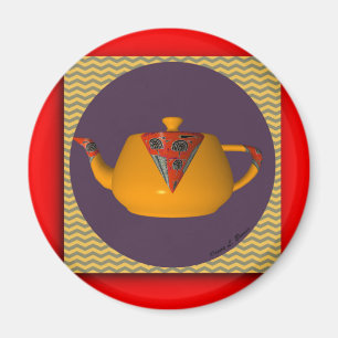 YELLOW TEAPOT MAGNET