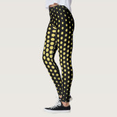 Yellow Techno Dot Pattern Leggings (Links)