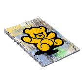 Yellow Teddy Trouble Notizblock (Rechte Seite)