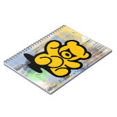 Yellow Teddy Trouble Notizblock (Linke Seite)