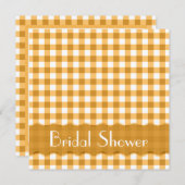 Yellow Tee Party Brautparty Einladung (Vorne/Hinten)