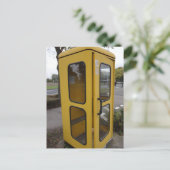 Yellow-Telefonkabine Postkarte (Stehend Vorderseite)