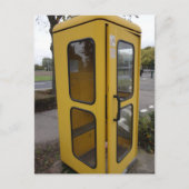 Yellow-Telefonkabine Postkarte (Vorderseite)