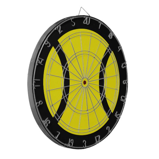 Yellow Tennis ball Custom Dart Dartscheibe (Vorderseite Links)