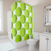 Yellow Tennis Ball Duschvorhang (Beispiel)