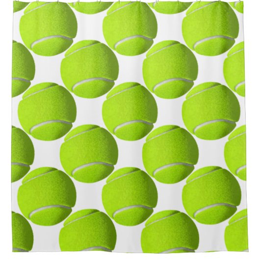 Yellow Tennis Ball Duschvorhang (Vorderseite)