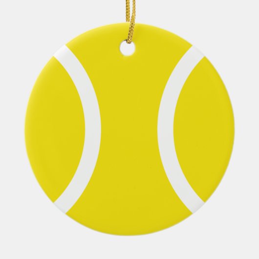 Yellow Tennis Ball Ornament für Weihnachten oder D (Vorne)