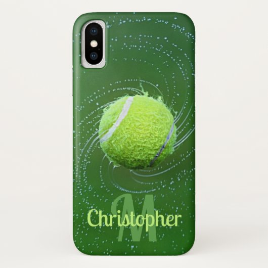 Yellow Tennis Ball Personalisiert Case-Mate iPhone Hülle (Rückseite)